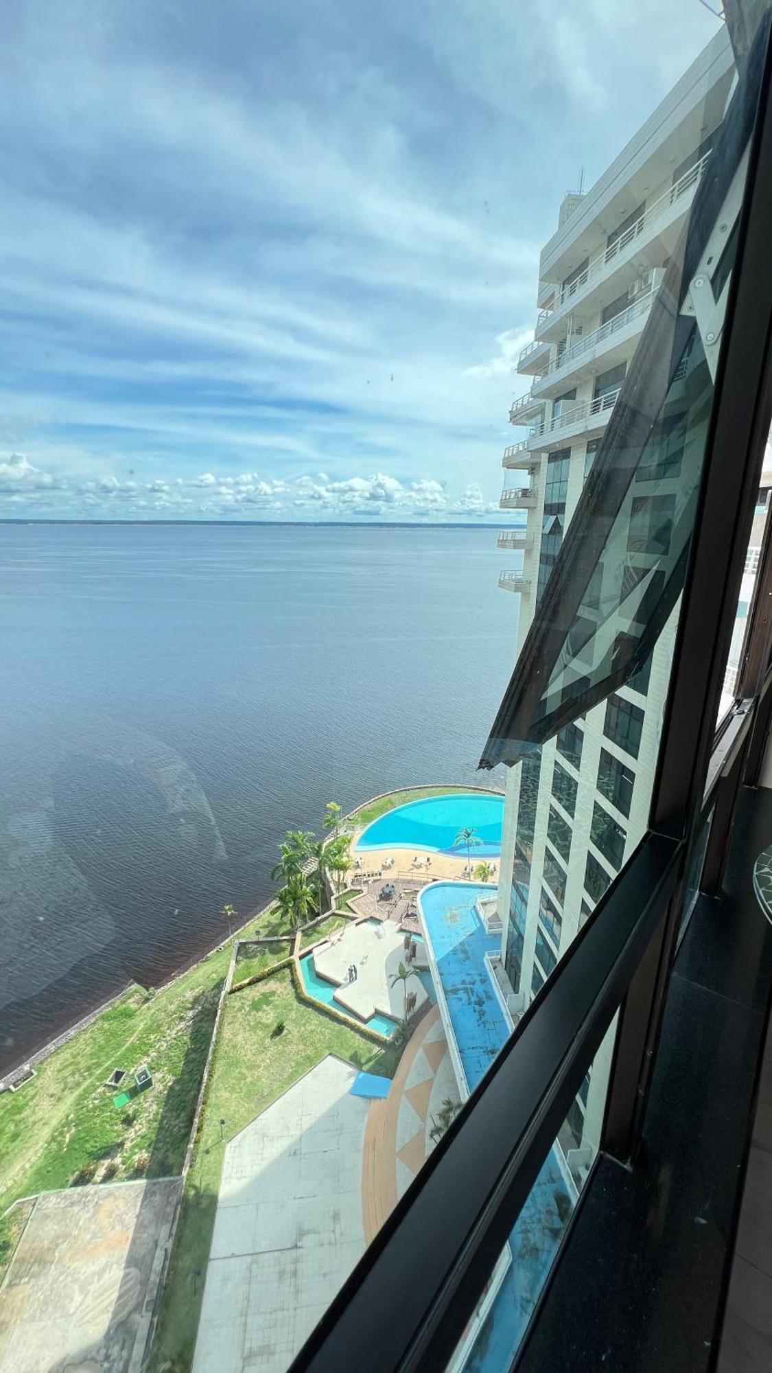 Flat No Condominio Do Edificio Tropical Executive E Residence Com Vista Para O Rio มาเนาส์ ภายนอก รูปภาพ