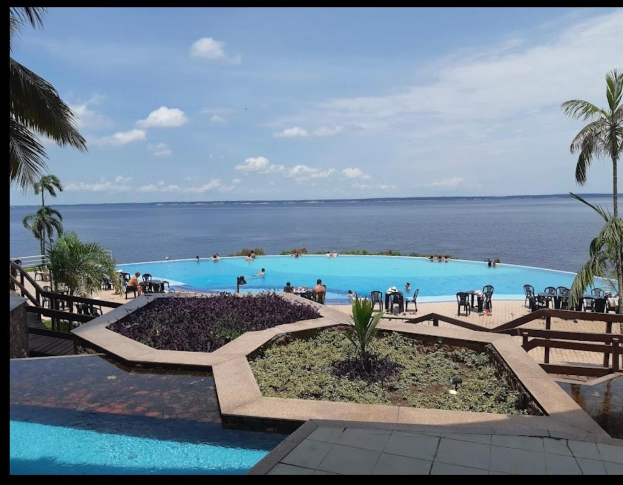 Flat No Condominio Do Edificio Tropical Executive E Residence Com Vista Para O Rio มาเนาส์ ภายนอก รูปภาพ